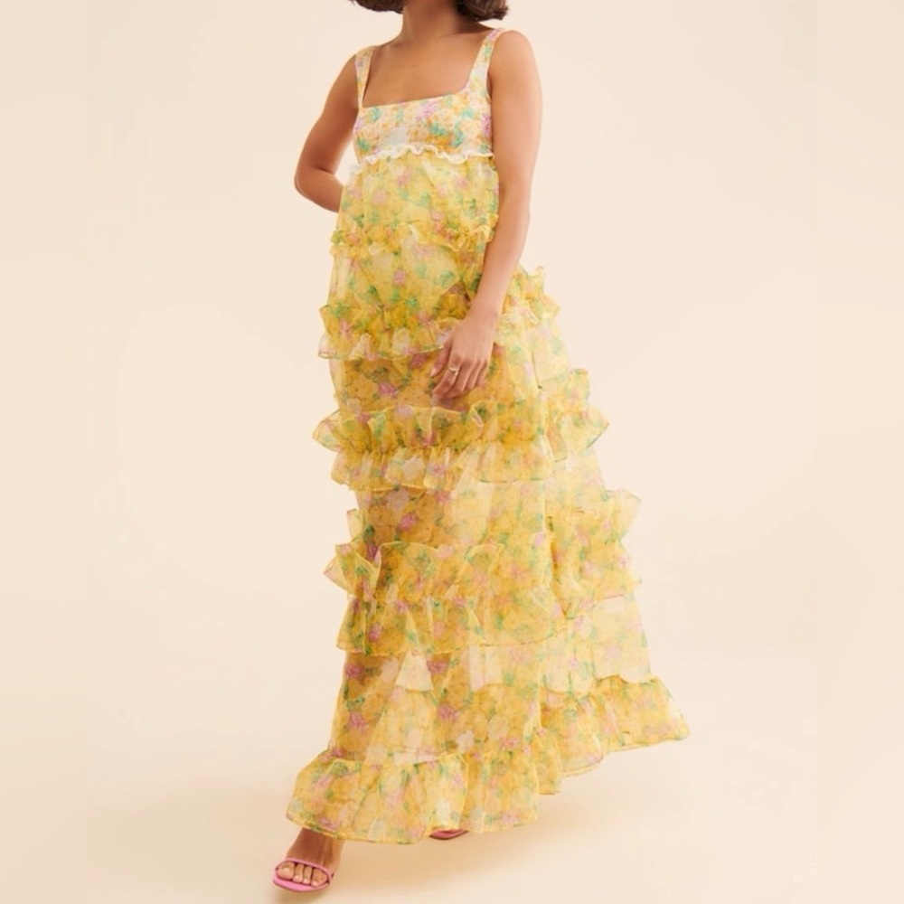 For Love & Lemons Yellow Dress